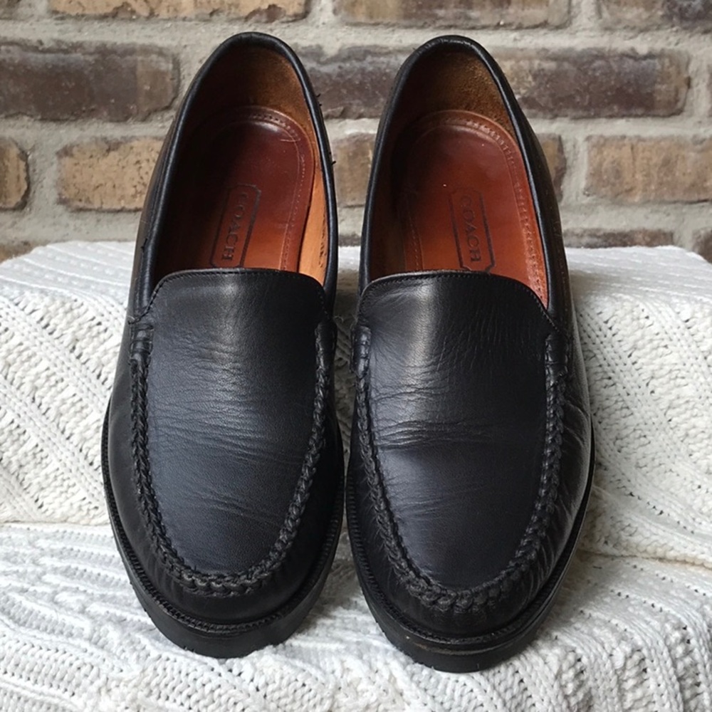 Coach Leather Loafers Made in Italy Size 7